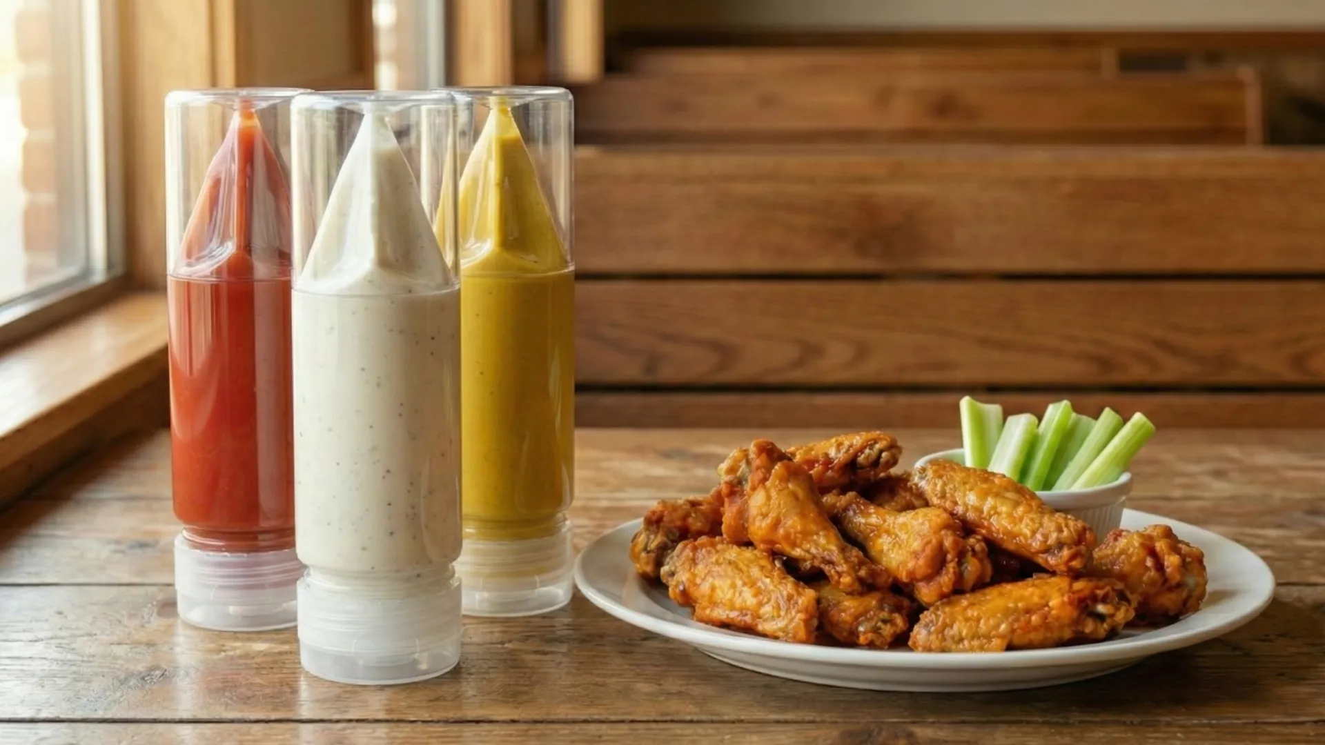 Anti Gravity Bottle condiment dispensers