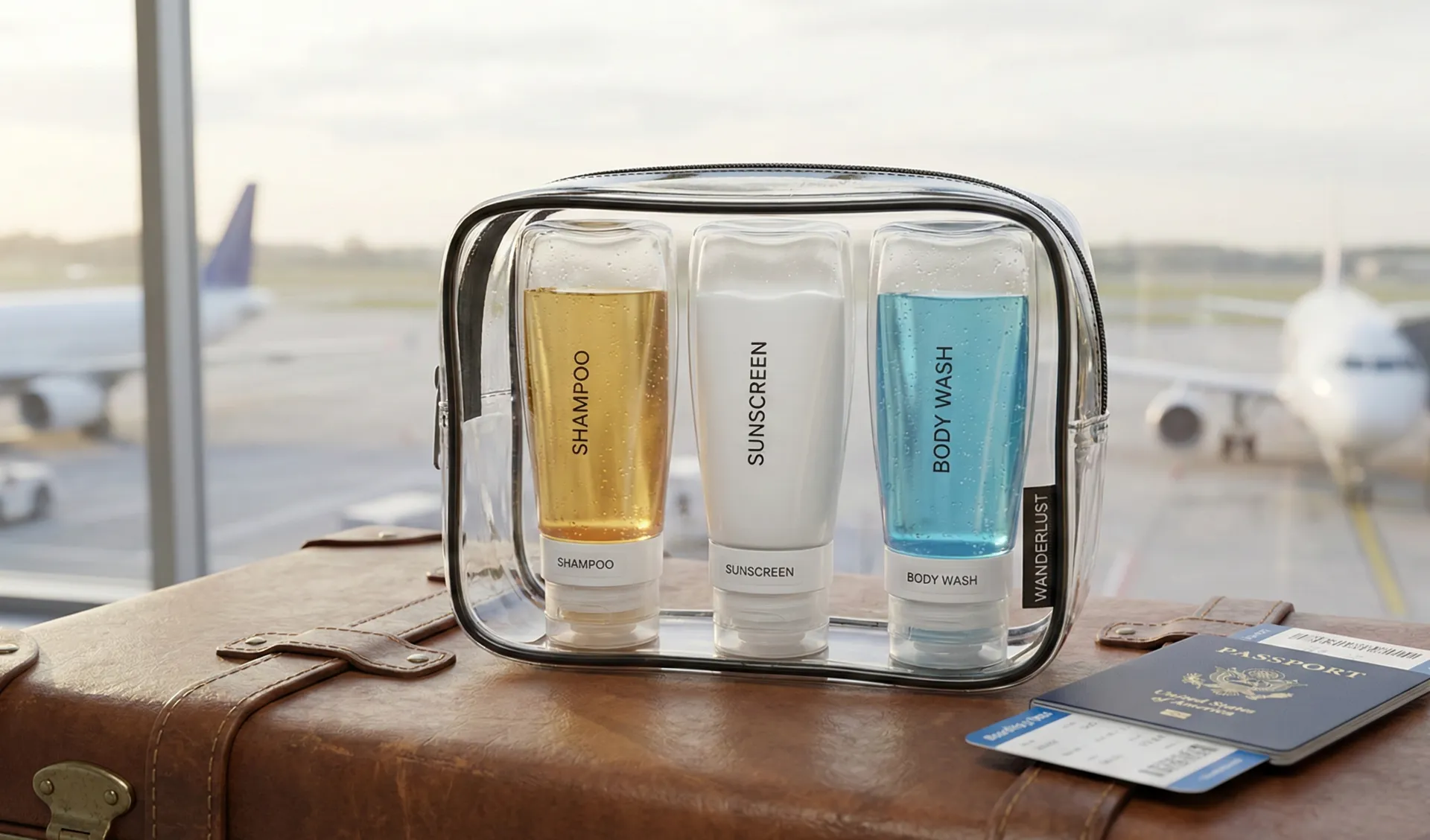 Anti Gravity Bottle travel-size toiletry bottles